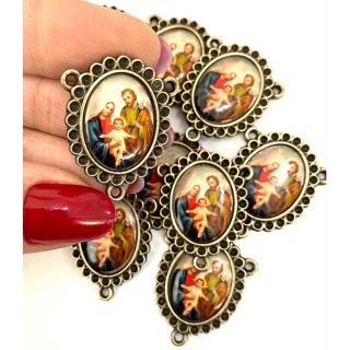 Entremeio para terço Sagrada Família Nº 250 -  (10 unidades) em Oferta na Shopee