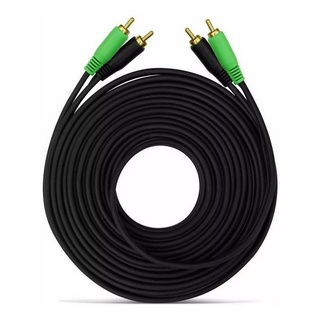 Cabo Automotivo Som Rca 5 Metros 5m Blindado Preto
