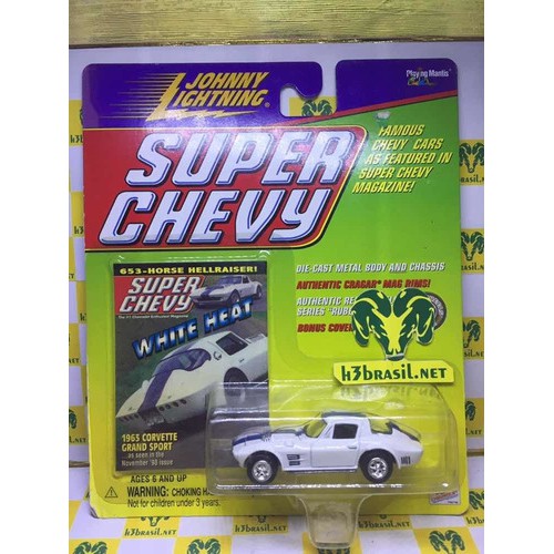 Bx08 Johnny Lightning Super Chevy 1963 Corvette Grand Sport