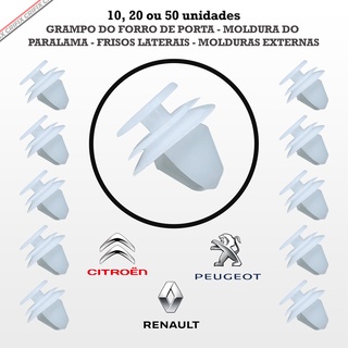 10, 20 Ou 50 Grampos Presilhas Do Forro Da Porta Molduras Externas Citroen Aircross C3 C4 Ds3 Ds4