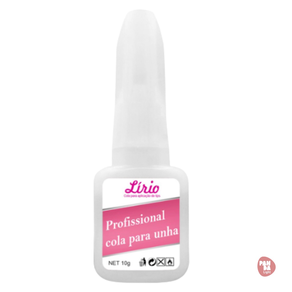 Cola Com Pincel para tips Lirio Unhas Acrigel Porcelana Postiças em Oferta na Shopee