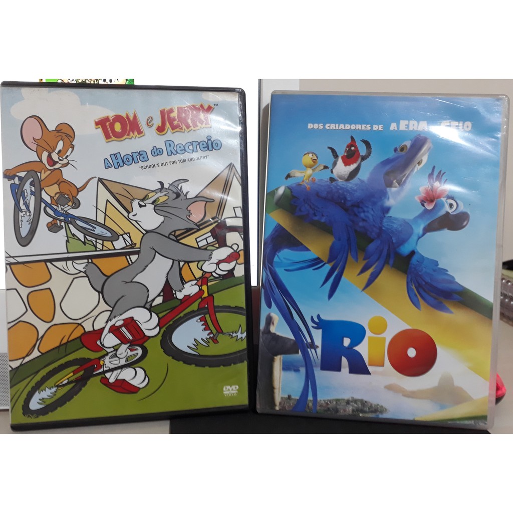 Lote Dvd Rio disney Fox + Tom E Jerry A Hora Do Recreio Warner