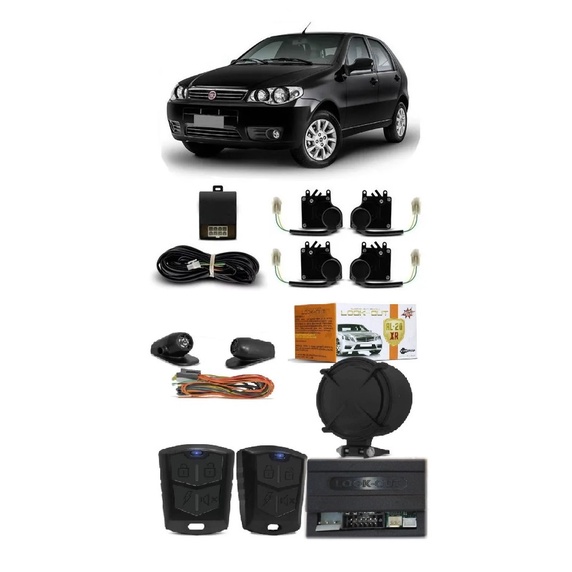 Alarme + Trava Eletrica Fiat Palio 4 Portas 1996 A 2015 Original em Oferta na Shopee