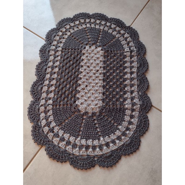Tapete de Crochê oval para Quarto/cozinha/lavanderia — imagem 2 de 2