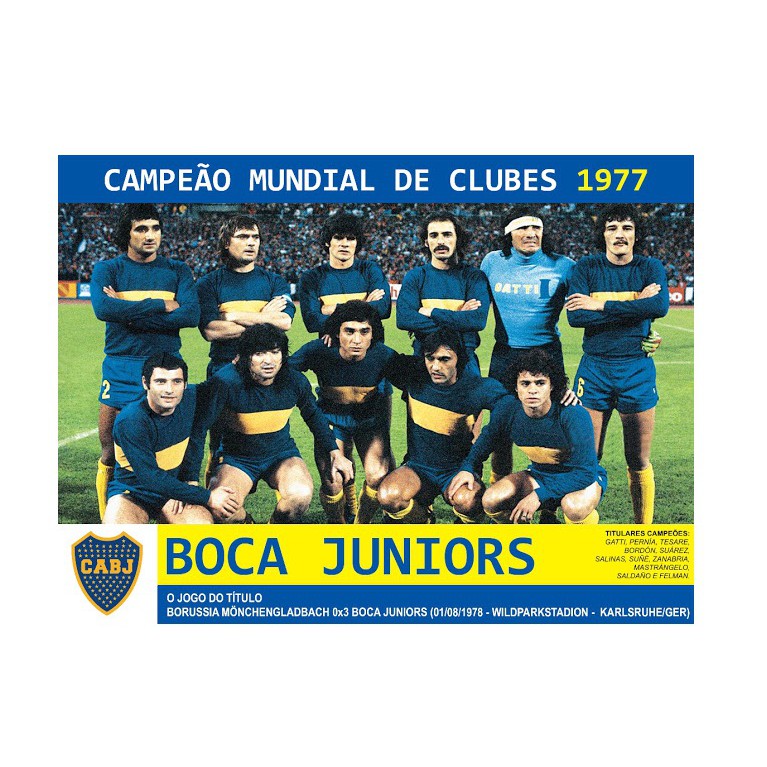 Poster Do Boca Juniors - Campeão Mundial 2000