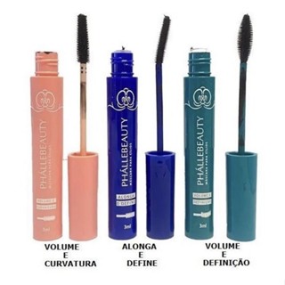 Kit 3 Máscaras Para Cilios Multi Effect Preta Phállebeauty PH0306 em Oferta na Shopee