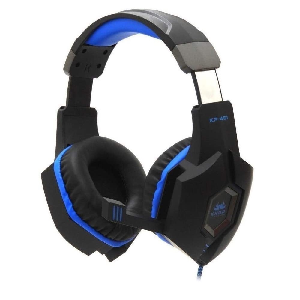 Headset Gamer Fone De Ouvido Para Entrada P KP Azul Shopee Brasil