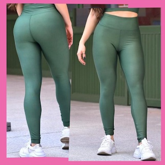 Legging Liso, Cós Alto - Fitness, Roupa Academia, Calça Legging Cintura Alta Suplex, Moda Fitness Feminina
