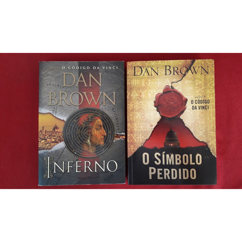 Kit 2 livros de Dan Brown - O Símbolo Perdido + Inferno - Editora Sextante