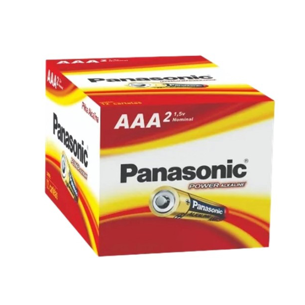 Pilha Palito Aaa Alcalina Panasonic Caixa Com Unidades Shopee Brasil