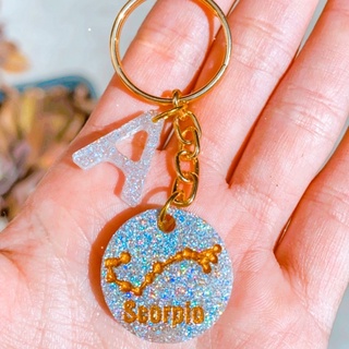 CHAVEIRO SIGNO RESINA MELHOR PREÇO CHAVEIROS PERSONALIZADOS CHAVEIRO PERSONALIZADO SIGNO DO ZODÍACO COM LETRINHA INICIAL NOME