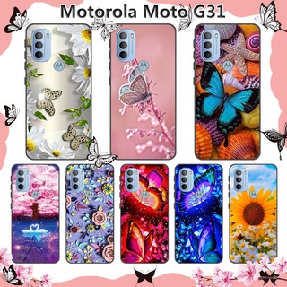 Motorola Moto G31 Caixa De Silicone Tpu Desenho De Flores