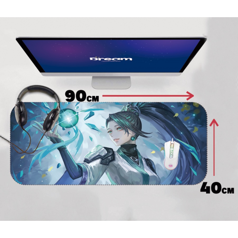 Mouse Pad Gamer Sage Valorant Extra Grande 90x40 70x30 Personalizado borda costurada mousepad