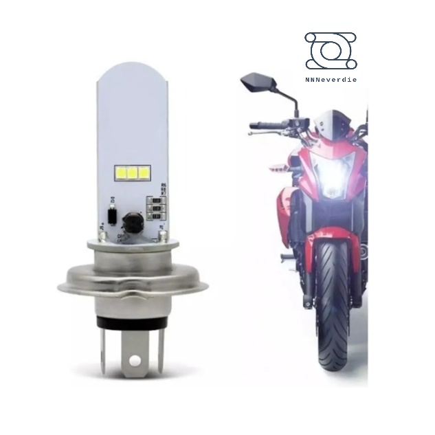 Lâmpada De Farol Moto De Led H4 8000k 12V acessório moto