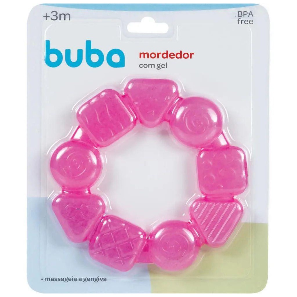 Mordedor De Gel Multi Formas Rosa 7230 - Buba