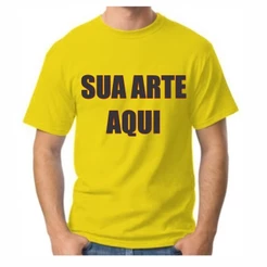 Camisa amarela personalizada da maneira que desejar, foto, imagem, frase