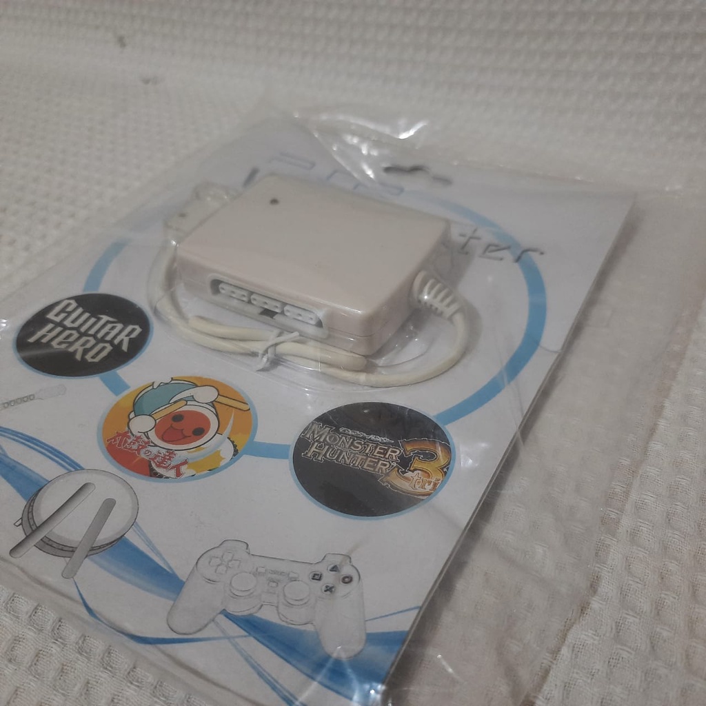 adaptador para usar controle de play 2 no nintendo wii novo lacrado