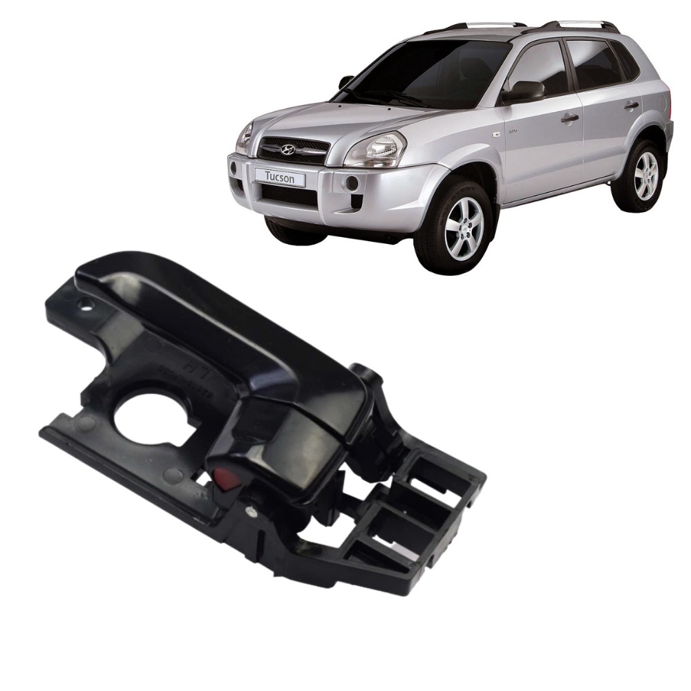 Puxador Macaneta Interna Hyundai Tucson Ld ESQUERDO Preta