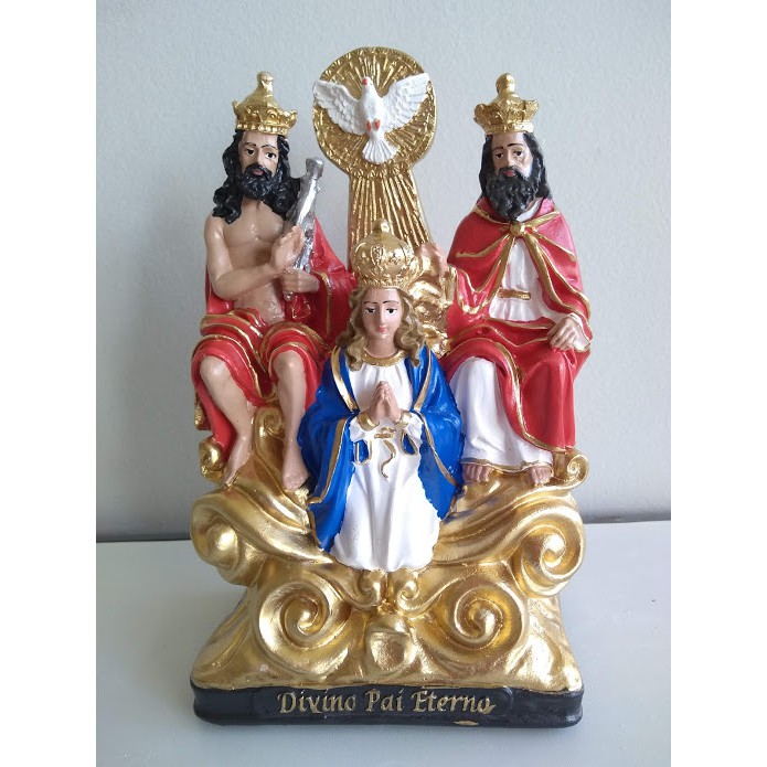 Divino pai eterno 25 cm para Abençoar seu lar em Oferta na Shopee