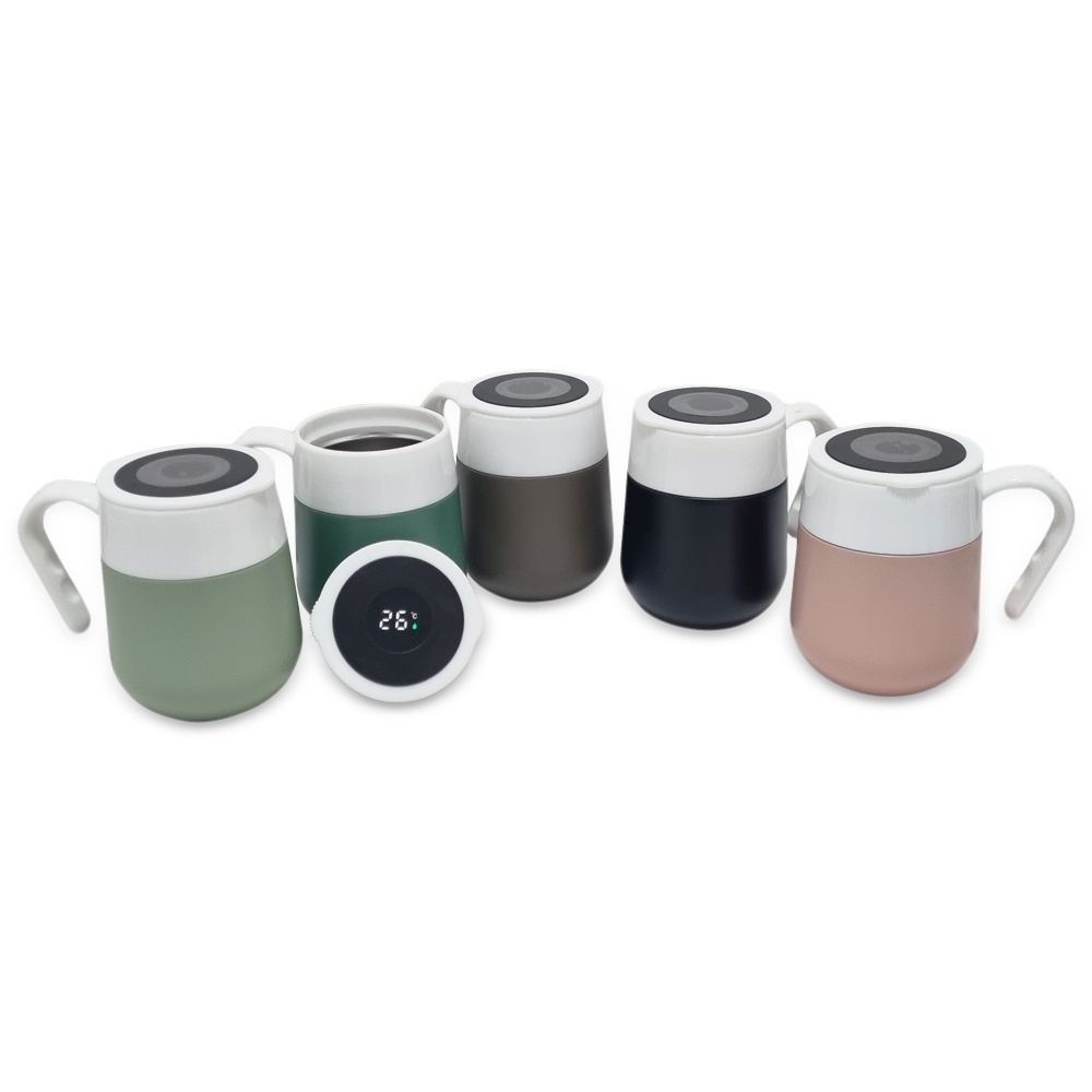 Caneca Térmica 500ml em inox com Display LED com termômetro digital