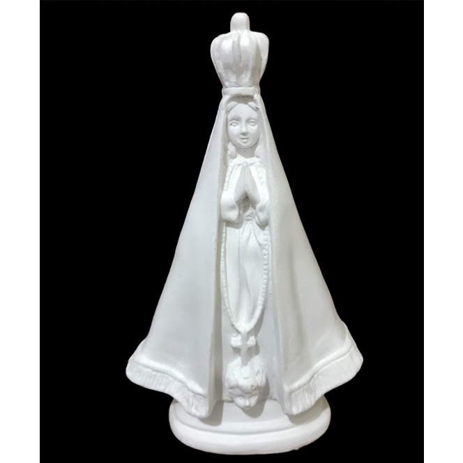 imagem nossa senhora Aparecida 20cm gesso cru top demais