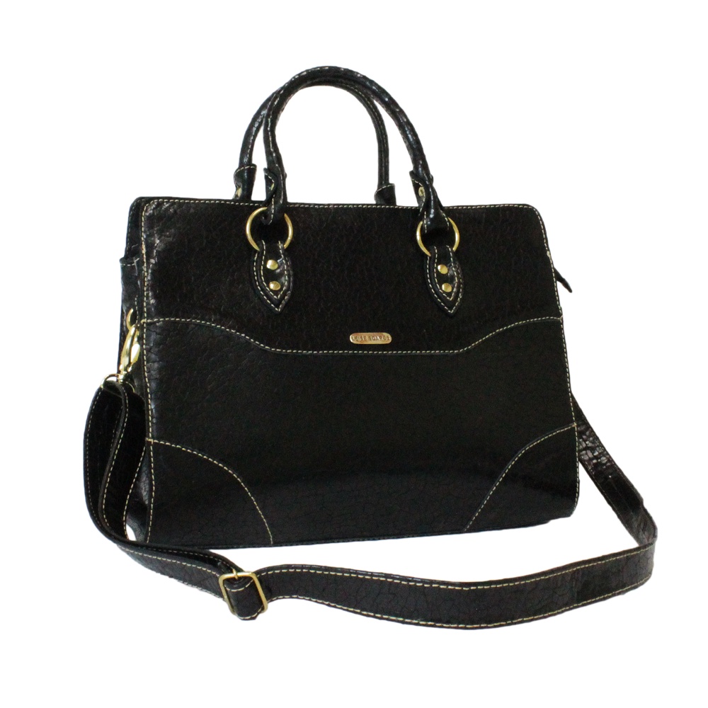 Bolsa Feminina em Couro Natural 100% Legítimo Transversal e de ombro 090