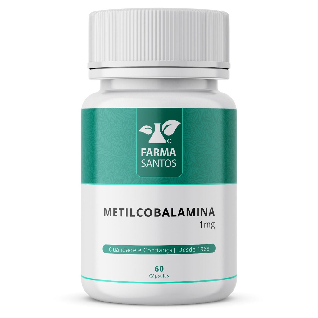 Vitamina B12 Metilcobalamina 1mg 60 Cápsulas