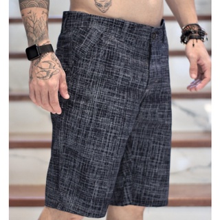Bermuda Estampada Masculinas De Sarja Coloridas