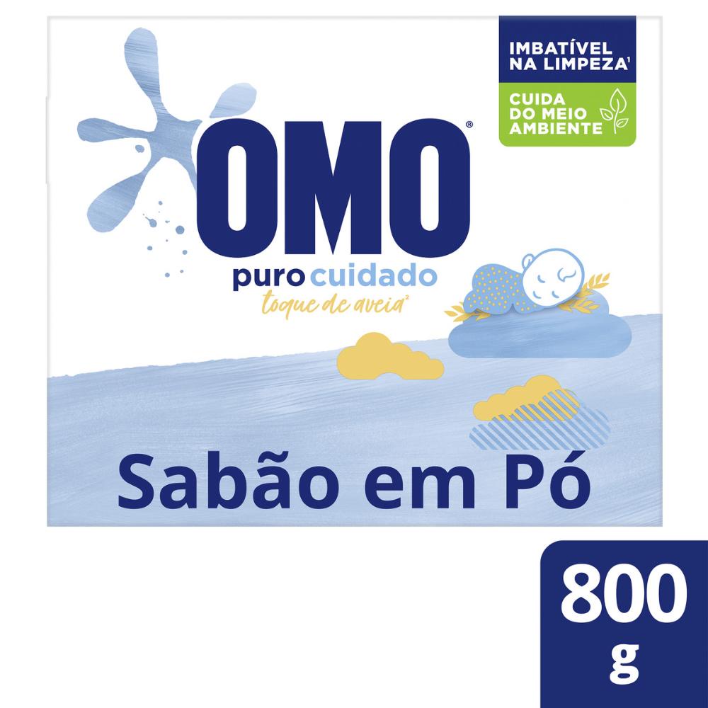 Sabão em Pó Omo Puro Cuidado com 800g em Oferta na Shopee