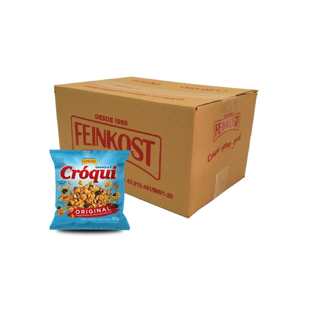 Granola Croqui Personal Original Feinkost - caixa 50 sachês de 30g