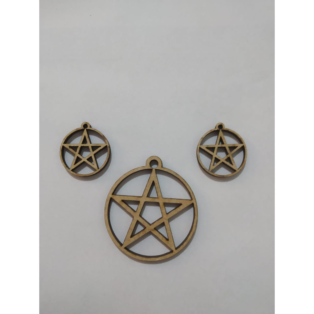 5 KIT pingente e brinco pentagrama faça vc mesmo WICCA pingente mdf lua tripla triluna athame celta wicca egipsio magia pentagrama deusa triplice dea matrona trisquel espiral tripla triqueta