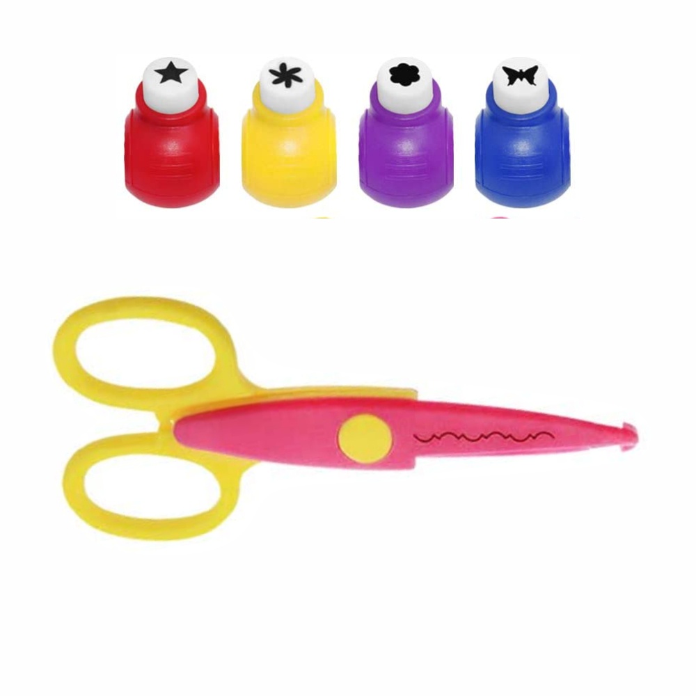 Conjunto De Tesoura Borda Escalope 4 Perfuradores Decorativo em Oferta na Shopee
