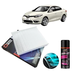Filtro Cabine Ar Condicionado + Higienizador Renault Fluence