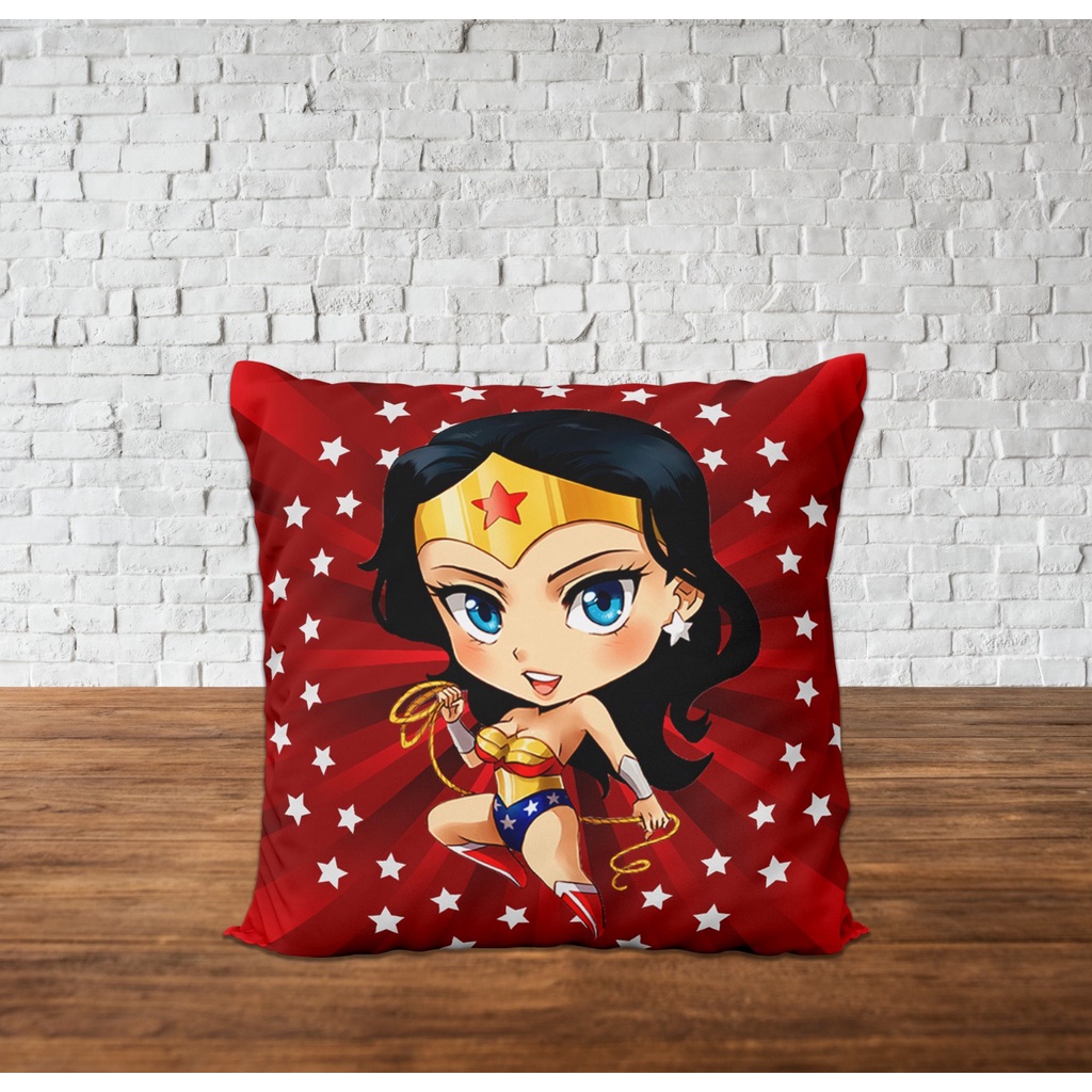 Capa De Almofada Sublimada Super Herois Super Heroinas Mulher Maravilha