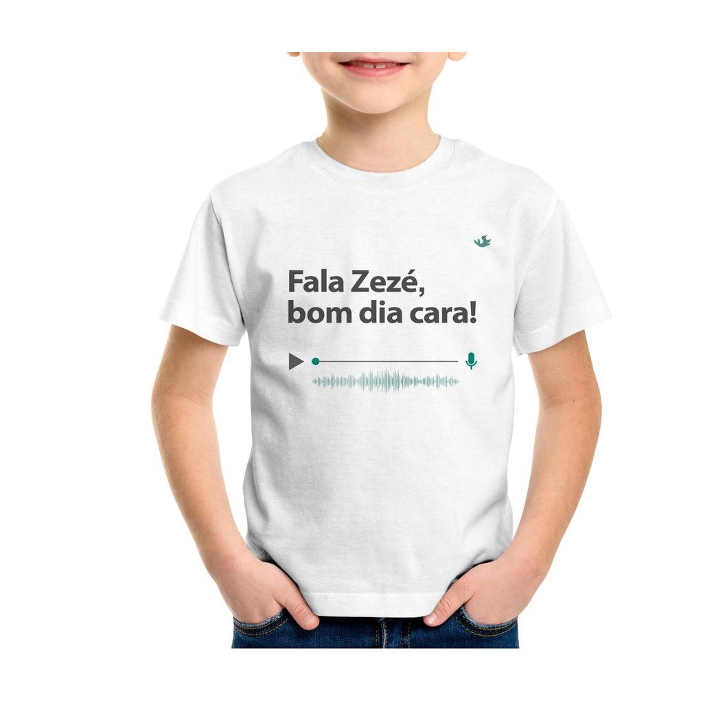 Camisa Camiseta Personalizada Pai E Filho - Fala Zezé, Bom Dia Cara 2 Un |  Shopee Brasil