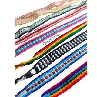 kit 6 Pulseiras Tecido Reggae Jamaica Hippie Praia Amizade - Cores Diversas e Aleatórias