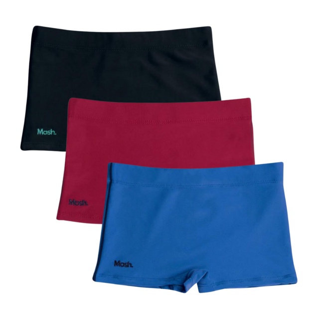 Sunga Infantil Boxer Com Listra Lateral - Mash Kids 310.07