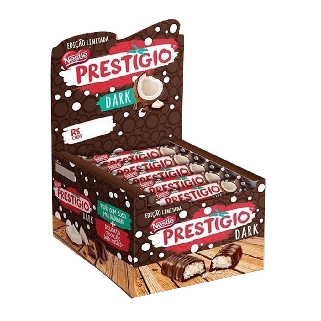 Chocolate Prestigio Dark C/30un 33gr - Nestlé em Oferta na Shopee