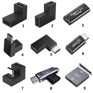 USB 3.1 Tipo C 10 5gbps Fêmea Para 90 Graus De Ângulo Direito Do Sexo Feminino 2 Adaptador Angular OTG Conversor Conector