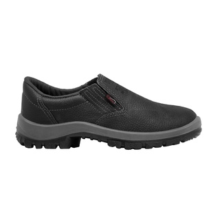 Sapato De Segurança Bico Pvc Bi C/ Elástico Couro Crival CA 40100