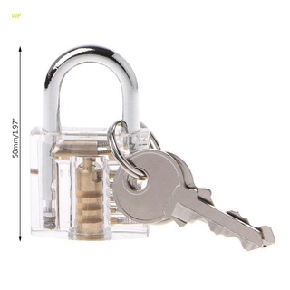 Vip 50mm / 2 "Transparente Cutaway Locks Prática Cadeado Visível Vista Bloqueio Fechaduras De Treinamento De Esqui @ @ L @ @ Heiro Fechaduras De Cadeado Ferramenta