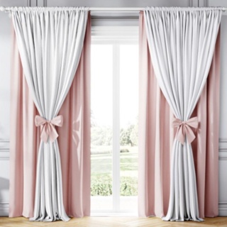 Cortina Varao Duplo Para Quarto /sala  2.00 X 160 Cm Com Laço em Oferta na Shopee