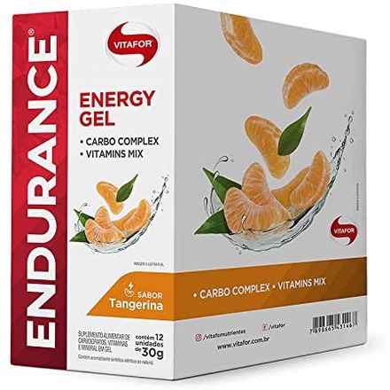 Endurance Energy Gel Vitafor Caixa 12 sachês Tangerina