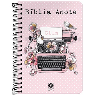 Bíblia Anote Slim | NVT | Capa Dura Espiral | Typo Rosa em Oferta na Shopee