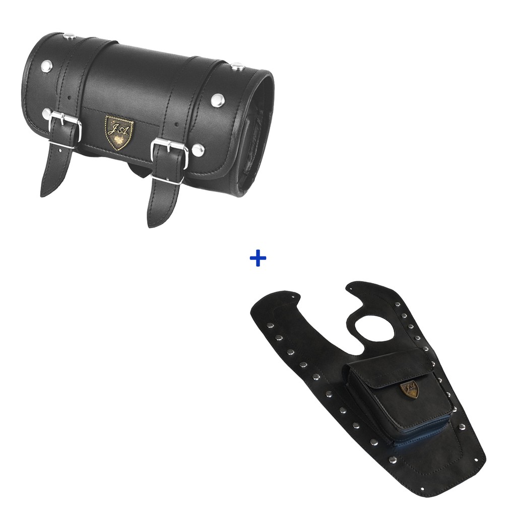 Kit Protetor De Tanque Horizon 150 + Alforge Frontal Com Cravos