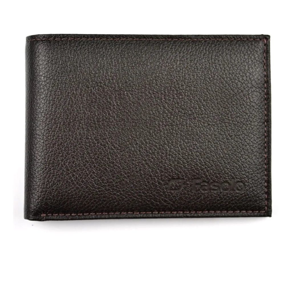 Carteira Masculina Couro Fasolo H062 Marrom