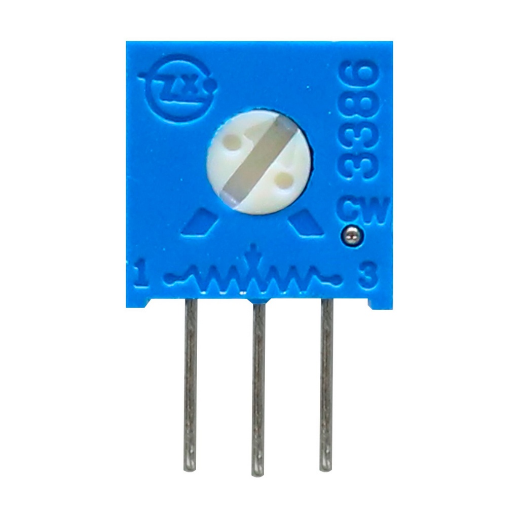 Kit 5 Unidades Trimpot 1 Volta 3386H H502 5K Ohms Vertical
