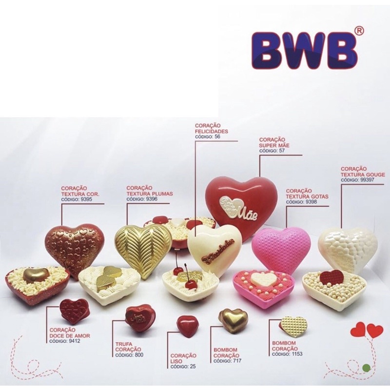 1~4 forma bwb coração de Páscoa dia das mães e namorados silicone 3 partes e simples em Oferta na Shopee