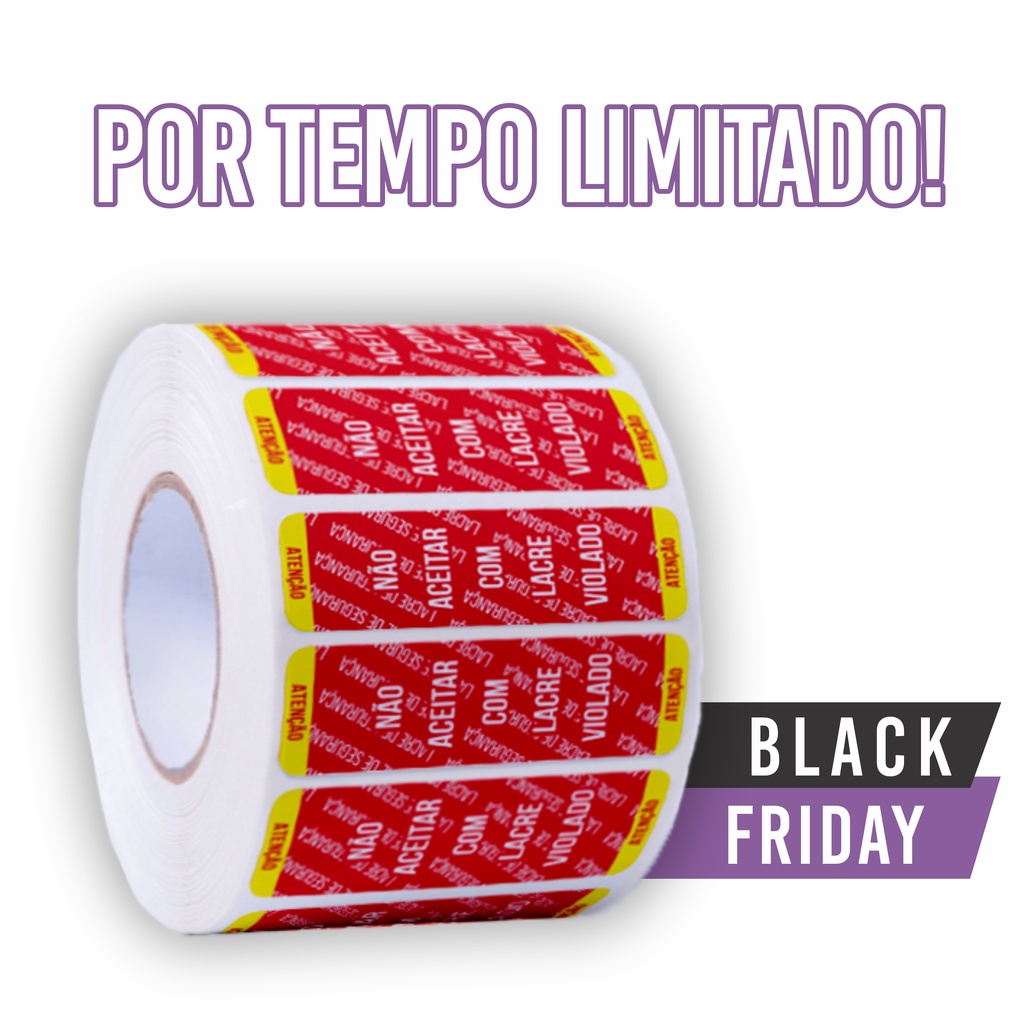 Etiqueta Lacre De Segurança - 500 Unidades - Embalagem Delivery Fast Food - Não Violar em Oferta na Shopee