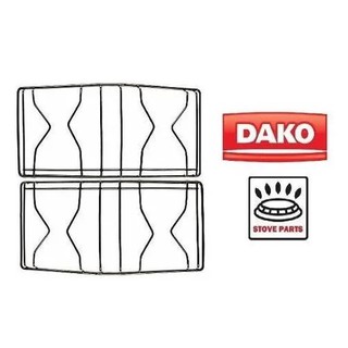 Kit 2 Grelhas Trempe Dako Supreme Delta 2 Peças Para Fogão em Oferta na Shopee
